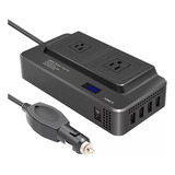 Inversor Convertidor De Coche Corriente 12v A 110v Toma- Usb