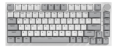 Teclado Mecánico Con Luz Blanca Con Cable Ak820 Para Juegos