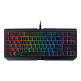 Teclado Gamer Razer Blackwidow Chroma V2 Tournament Edition Qwerty Inglés Us Color Negro Con Luz Rgb