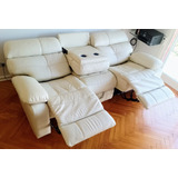 Sillon De 3 Cuerpos Electrico (cuero Legitimo) 