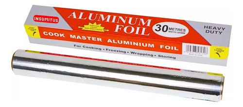 Rollo De Aluminio 30cm X 30 Metros Insumitus