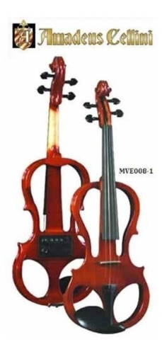 Amadeus Cellini Mve008-1 Violin Electrico Maple 4/4 Ebano 