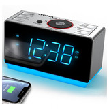 Reloj Despertador Itoma Doble C/radio Y Bocina Bluetooth 5.1