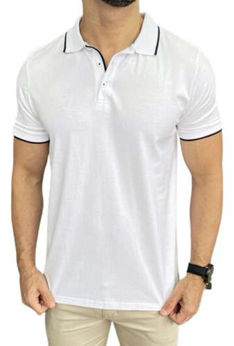 Polo Slim Fit Com Elastano