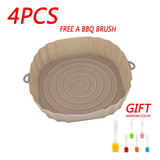 Assadeira De Silicone Para Fritar A Ar 4pcs