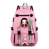 Mochila De Cosplay De Anime Kamado Nezuko Demon Slayer Rosa