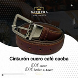 Cinturón Cuero Modelo Café-caoba