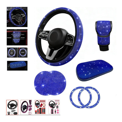 Funda Para Volante Mujer Brillos Diamante Cristal Accesorios