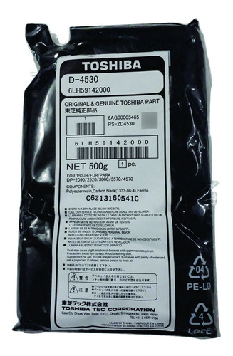 Revelador Negro Oem Toshiba  205l/206/255/306/455/456/506