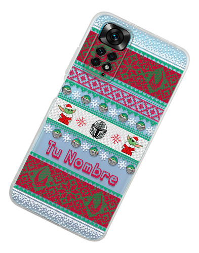 Funda Para Xiaomi Baby Yoda Ugly Sweater Navidad Con Nombre