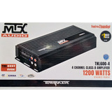 Amplificador Mini 4 Canales. Tnl600-4. Clase D. Mtx Audio. 