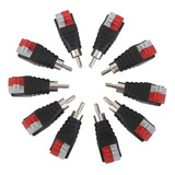 Cable De Para Conector De Sonido Rca Adaptador Plug 10pcs /