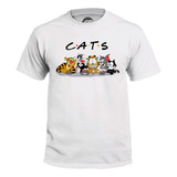 Playera Grapics Cats Gatos Amigos Friends Garfield Tom Felix