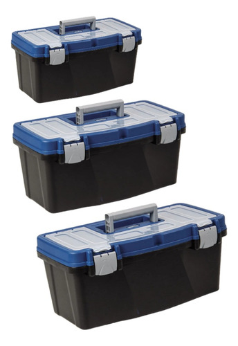 Caja Para Herrameintas Set X 3  (12 , 16 Y 19 Pulgadas)