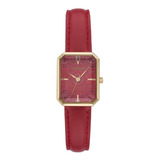 Reloj Steve Madden Dama - Correa De Piel Color Roja