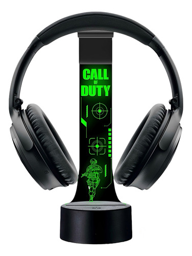 Soporte Base Audífonos Diadema Gamer Call Of Duty Rgb Usb
