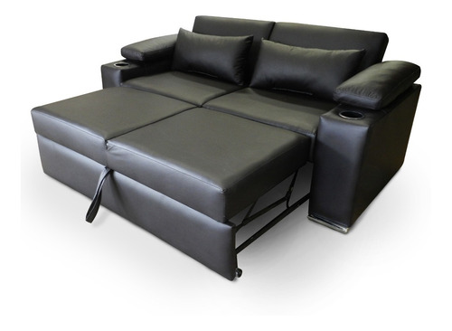 Sofa Cama Plegable Con Portavasos Mobydec