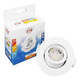 Spot Led 3w Downlight Redondo Branco Frio Embutir