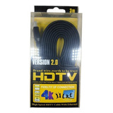 Cabo Hdmi Trançado 2m 4k Versão 2.0