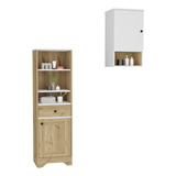 Mueb Botiquin1p-mueble Optimizad1c Bath Bi-color-blanc/duna