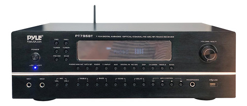 Amplificador Pyle 2000 W, C/radio, Usb, Rca, Hdmi, Micrófono