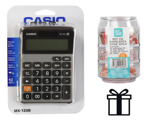 Calculadora De Escritorio Casio Mx-120b 12 Digitos