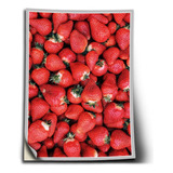 Adesivo Frutas Morango Suco Polpa Auto Colante A2 60x42cm