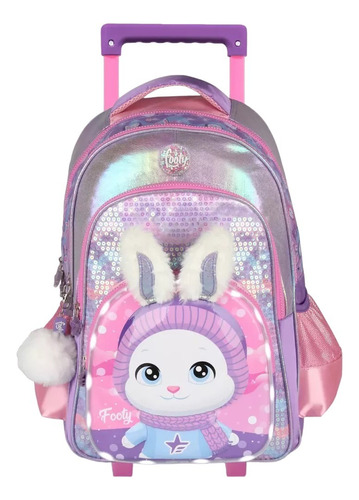 Mochila Carro Grande Footy 18 Luz Led Bunny Tts Tuttishop