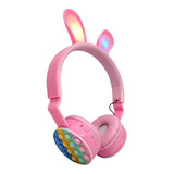 Auriculares Inalambricos Niños Vincha Orejas De Conejo Popit