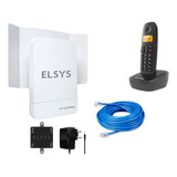 Kit Internet Rural Amplimax 4g + Telefone S/fio + Cabo 70m