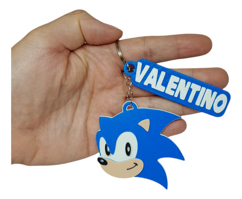 Souvenir Sonic Llavero Personalizado Con Nombre X35u