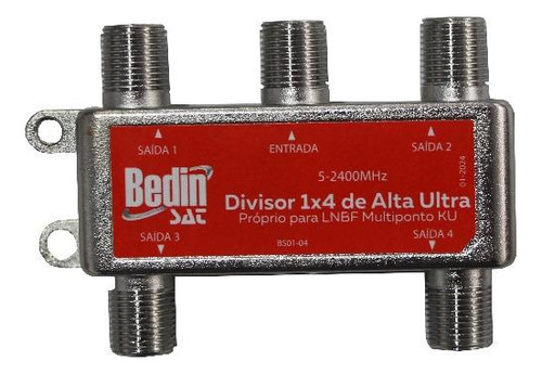 Divisor Satelite Local 1:4 Ultra 5-2400mhz Banda Ku