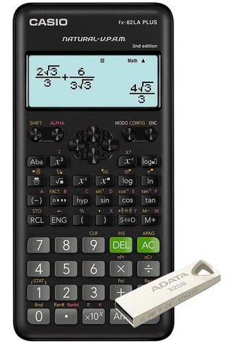 Calculadora Científica Casio Fx-82laplus Con Usb Adata 32gb