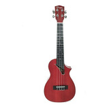 Ukelele Concierto Parquer Madera Okume Rojo Corte Cuota