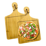 X2 Tabla Madera Tablas Picoteo Plato Madera Tabla Pizza 32cm