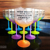 Taças De Gin Em Degradê 580ml Personalizadas, 50 Unidades 