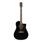 Guitarra Fender Electroacustica Cd-60sce Color Negro.