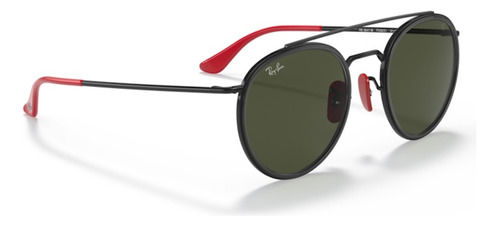 Ray-ban Ferrari Rb 3647m F02831 51 Polished Black / Green