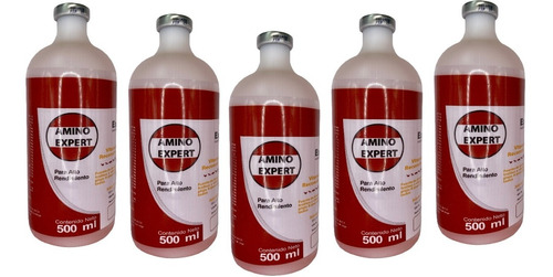 5 Pzas Amino-expert 500 Ml X 5 Suero 