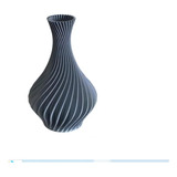 Vaso Plantas Modelo Espiral Cinza- Jarro Decoração 15cm