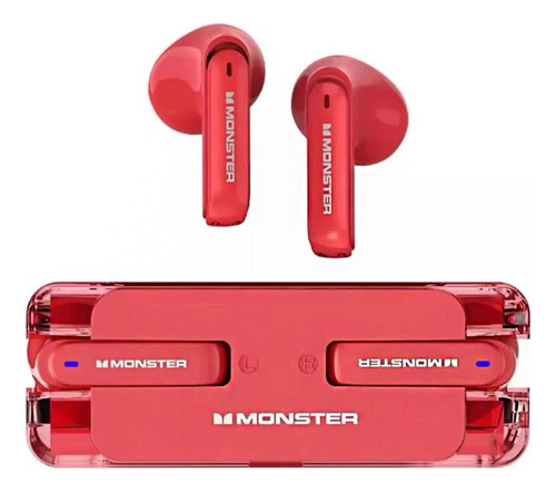 Audifonos Inalambricos Bluetooth Manos Libres In-ear Monster Color Rojo