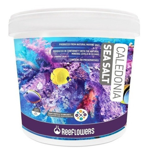 Reeflowers Caledonia Sea Salt 22,5kg Balde Sal Marinho