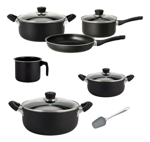 Set Ollas Jarro Hudson Cocina Teflon 2 Capas Original 6pz