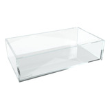 Caixa De Vidro 23x15x8 Cm Transparente S/ Tampa 23x15x8