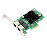 Tarjeta De Red Gigabit Ethernet Pci-e 1x Con 2 Puertos Para