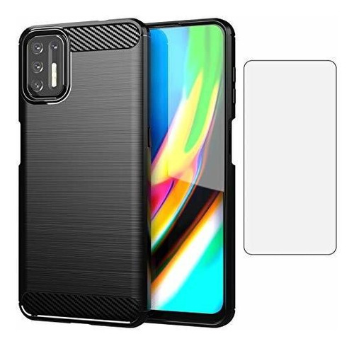 Compatible Con Moto G9 Plus Case Y Protector De Pantall...