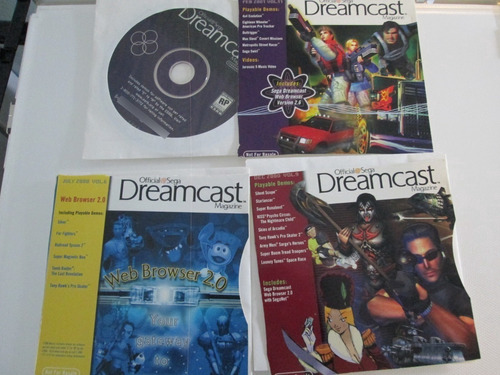 Sega Dreamcast Official Magazine Paquete 3 Discos Original