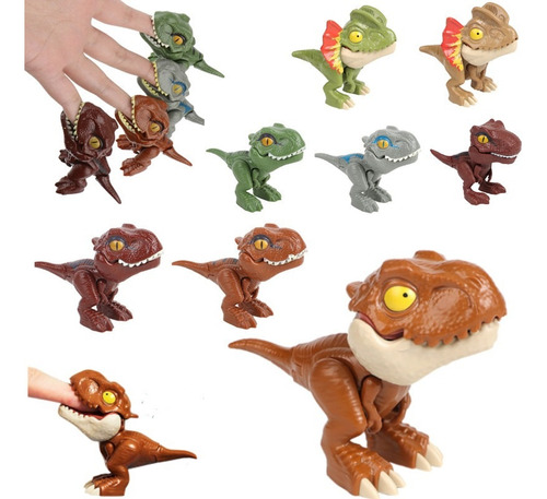 Paquete De 8 Juguetes For Morder Los Dedos De Dinosaurio