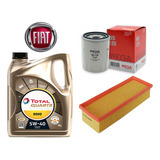 Kit Filtros Fiat Uno Fire 1.4 + Aceite Total 9000 5w40 4l