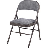 Maxchief Silla Metalica Plegable Acojinada Color Gris